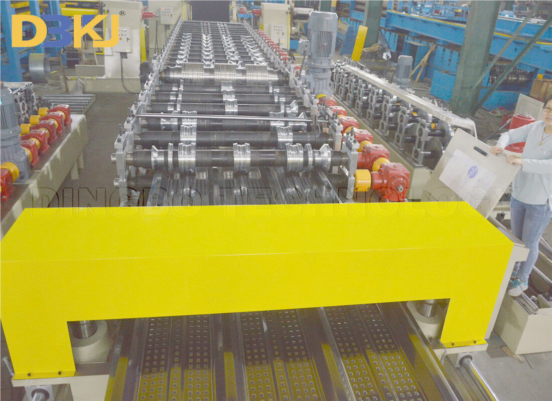 0.8mm Iron Sheet Roof Panel Roll Forming Machine Pillar Transmission